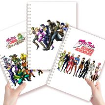 A5 Spiral Notebook Anime JoJo Bizarre Adventure Note Book Writing Memo Pad Journal Notepad Kira Yoshikage Cosplay KILLER QUEEN