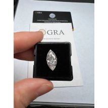 Moissanit-Stein, Crushed Ice, Marquise-Schliff, VVS1, D-Farbe, loser, im Labor gezüchteter Diamant mit GRA-Zertifikat, Edelsteine im Großhandel