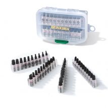 Geinxurn Impact Multi-Schraubendreher-Bits-Set, magnetische S2-Stahl-Einsatz-Bits, Spitzen und Schlag-Bithalter mit Sockel und Aufbewahrungsbox