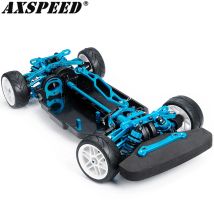 AXSPEED Metall- und Kunststoff-Chassisrahmen-montiertes Set für 1/10 RC-Modellauto Tamiya TT02 Upgrade-Teile