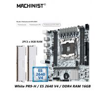 MACHINIST White X99 Motherboard kit set Optiona Xeon E5 2640 V4 LGA 2011-3 CPU DDR4 2*8G=16GB RAM NVME/SATA M.2 PR9-H combo