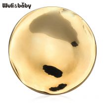 Wuli&baby Normecore Geometrische Runde Broschen Für Frauen Unisex Edelstahl 2-farbe Kunst-design Brosche Pins Geschenke