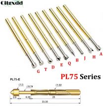 Cltgxdd 10 Stück PL75-A2 B1 D2 E2 F1 G2 H2 J1 LM2 Q1 Q2 T2 M3 4 W 4S PCB skalierbare Federprüfspitze Pogo-Pin-Stecker