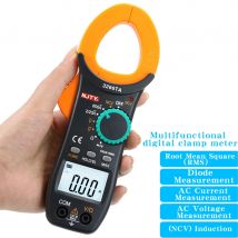 NJTY 3266TD AC/DC Digitales Zangenmessgerät, hochpräzises Multimeter, Zangenamperemeter, Temperaturkondensator, Zangenmessgerät