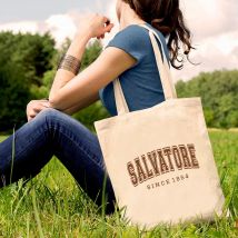 Salvatore seit 1864 Tragetasche Mystery Waterfall Canvas Bag Vampire Diary Jumper Retro TVD Damon Stefan Umhängetasche Fan Geschenk