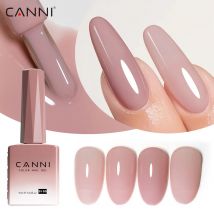 CANNI 9ml Nail Gel Polish HEMA TPO FREE Transparent Jelly Color Nude Pink French SoakOff UV LED Varnish Lacquer Milky White DIY