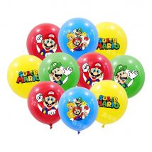 10 sztuk Anime Super Mario zestaw balonów mieszany balon lateksowy Baby Shower dzieci dekoracja urodzinowa zestaw balonów