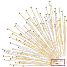 20/25/30/40/50mm ze stali nierdzewnej płaskie główki szpilki kolczyki ustalenia igły do ​​tworzenia biżuterii ustalenia akcesoria materiały dla majsterkowiczów