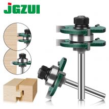 6mm 1/4in 1/2in 3-Zahn T-Mortise Router Bit Quadratischen Zahn Einsteckschloss Router Bit Quadratischen Zahn Einsteckschloss Fräser Werkzeug Bohren