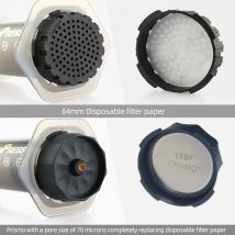 YRP Aeropress/Yuropress Accessori per caffè per pressa ad aria 64mm350 pezzi Carta da filtro per caffè Prismo Espresso Boosting accessori