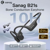 Sanag B21S Auricolari wireless a conduzione ossea Bluetooth 5.4 Cuffie per bassi HiFi IPX5 Auricolari sportivi da corsa impermeabili