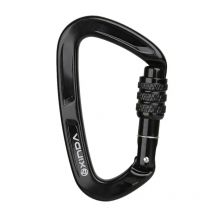 XINDA Rock Climbing Carabiner 25KN Safety D-Shape Buckle Screw Lock Spring-loaded Gate Aluminum Carabiner Outdoor Kits
