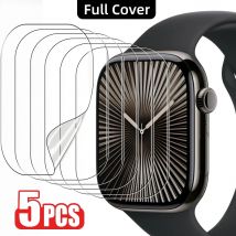 5PCS Schutzfolie für Apple Watch Displayschutzfolie 49mm Zubehör 40mm 44mm 45mm 41mm Serie 10 46mm 42mm 9 8 7 Se Ultra 2