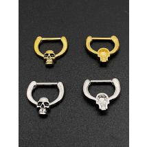 Skull Septum Nose Rings Stainless Steel Nose Piercing Ear Cartilage Body Piercing For Wamen Men