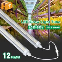 Spettro completo LED Coltiva la luce T8 LED Coltiva il tubo AC85-265V SMD2835 Per tende in serra IP65 Tubo di crescita per la semina di fiori vegetali