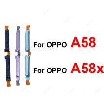 Cavo flessibile per pulsante laterale del volume di accensione per OPPO A58 A58x 4G 5G On OFF Parti di riparazione di ricambio per tasto laterale su e giù del volume di alimentazione