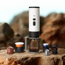 3-in-1 Wireless Electric Portable Espresso Coffee Machine for Car & Home Camping Coffee Maker Capsule Powder Travel Coffee Maker