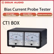 Douk Audio 8-Pin Dual Bias Strom Sonden Tester + Dual Große Ampere Meter für EL34,KT88,6L6,6V6,5881,6550,KT66,KT100,KT120 Rohre