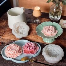 3d Pfingstrose Blume Mousse Kuchen Silikon Form DIY Hibiskus Blume Gelee Pudding Gebäck Fondant Kuchen Form Backen Zubehör