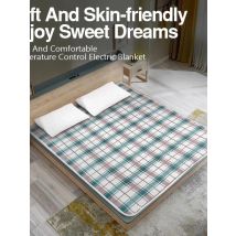 Electric Blanket 220V EU Plug Striped Printing Winter Insulation Heating Electric Blanket Constant Temperature Control