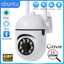 4MP 2K Mini Kamera Wi-Fi PTZ Video Überwachung Kamera Menschliche Erkennung 5X Zoom IP Kamera Home Security Schutz audio ICSEE APP
