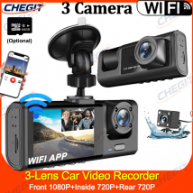 1080P Car Dvr WiFi APP 3/2Lens Dash Cam for Cars Camera for Vehicle Recorder Video Front and Rear Camera  Night Vision Dashcam