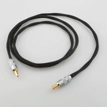 Hifi OCC Silver Plated DC Power Cable GX16-2 Pin To 5.5*2.5/2.1MM AC/DC Phono Amplifier Linear Power Supply Output Cable