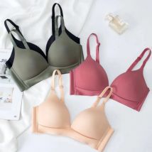 Japoński styl Bezszwowy biustonosz push up Komfortowa bielizna bezprzewodowa Damski biustonosz bez stalowych kółeczek Bralette 3/4 Cup Błyszczący biustonosz Bielizna damska