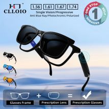 CLLOIO Bluetooth Smart Brillen Magnet Clip Auf Polarisierte Myopie Brillen Anti Blau Licht Progressive Lesebrille