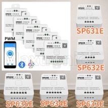 SP631E-SP635ELED Controller PWM Bluetooth Musik Stimme 5050 FCOB DIM CCT RGB RGBW RGBCCT LED Licht Streifen IOS Android 2,4G 5V-24V