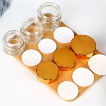 5-50g Glas Creme Glas Kosmetik behälter Kosmetik gläser Silber Gold Deckel Glas nachfüllbare Flaschen bilden Behälter leere Gläser