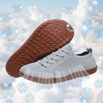 Barfußschuhe mit breiter Zehenpartie, minimalistische Herren-Walking-Sneaker, atmungsaktives Mesh, leicht, atmungsaktiv, lässige Sportschuhe, rutschfest