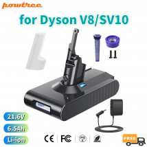 YH5 21,6 V 6500 mAh Ersatzakku für Dyson V8 Absolute Fluffy Pro Animal Motorhead SV10 21700 Akku Staubsauger ﻿