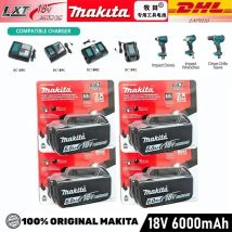 Oryginalna bateria akumulatorowa Makita 18V 6000mAh do elektronarzędzi Makita 18V BL1830 BL1830B BL1860 BL1860B BL1850 BL1850B