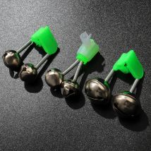 5-20Pcs Fishing Bite Alarms Rod Bells Tip Clip Snap Equipment Double Ring Spring Pesca Accessory Kit Set Fish Bites Indicators