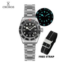 Cronos Luxus-Herrenuhren 41 mm Diver BB58 Vintage Automatik-Armbanduhren Damen-Endglieder Saphir 20 Bar wasserdicht BGW-9 Lum