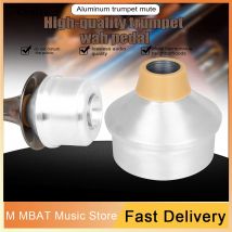 Trumpet Straight Mute Aluminum Alloy Mute Rubber Sealed Aluminum Alloy Trumpet Size Buzzer and Mute Brass Instrument Accessories