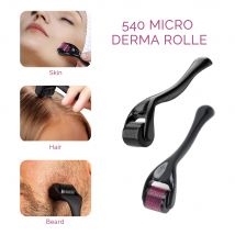 540 Needles Derma Roller Hair Growth for Beard Facial Skin Care Body MTS Micro Needle Roller Titanium Micro Face Roll Tool
