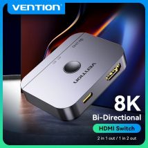 Vention Switcher HDMI 8K Bi-Direction 2.1 Switch HDMI Adattatore 1x2/2x1 Convertitore 2 in 1 uscita per PS4/5 Xiaomi TV Box Splitter HDMI