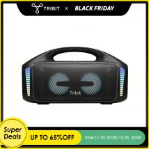 Tribit Altavoz Bluetooth portátil 90W StormBox Blast Altavoz inalámbrico para exteriores IPX7 Altavoz impermeable para fiesta y acampada 30H de reproducción