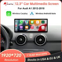 RoadTop Auto Multimedia Display Für Audi A1 2012-2018 12,3'' Linux Bildschirm Mit Drahtlose Carplay Android Auto Mirrorlink Funktionen