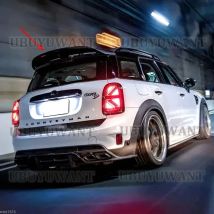 For MINI COUNTRYMAN F60 2017-2023  Carbon Fiber /Glossy Black Roof Spoiler  Rear Window Wing Body Kit Racing Accessories Trim