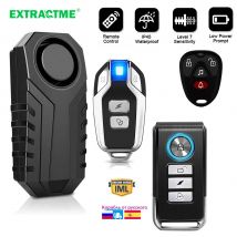 Wireless Motorcycle Bike Vibration Alarm IP55 Waterproof Bicycle Alarm Remote Control Anti-theft Motobike Detector Alarm System