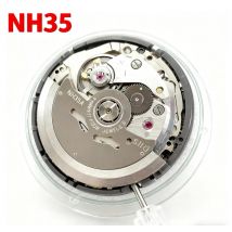 Movimiento Mecánico Automático NH35 Original de Japón, Alta Precisión, 24 Joyas, Repuesto para Reloj Mod NH35A, Fecha a las 3:00