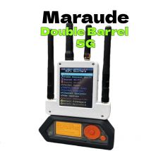 ESP32 Marauder - Double Barrel 5G/Marauder, compatible con Flipper, desautenticación 5G, subghz, GPS, batería integrada