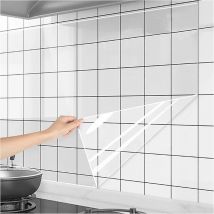 Küchenwand statische Tapete 45 cm ölbeständige transparente abnehmbare Kontaktschutzfolie Wohnzimmer Schlafzimmer Wandaufkleber