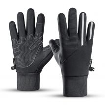 Frühwinter-Thermo handschuhe, Polar Fleece Touchscreen warmer Handschuh Anti-Rutsch-Fahren, Reiten, Laufen, Fahrrad Fahrrad handschuhe Männer