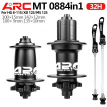 ARC MT088 Cube Fahrradnabe MTB 32 Löcher 6 Sperrklinken 180 Klicks Nabe für Fahrrad MTB vorne 9/15x100 hinten 10x135 12x142 Fahrradnaben 8-12V