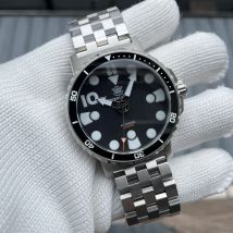STEELDIVE Nuovo in SD1982 BGW9 Blu luminoso 46,5 mm Big Size 25000M Vetro zaffiro impermeabile Lunetta in ceramica NH35 Orologi subacquei da uomo