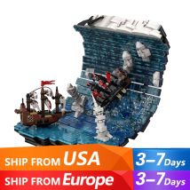 2358PCS MOC Rolling Sea Superficie Building Blocks Rolling Sea Waves Modello Mattoni Raccogliere Giocattoli Regalo per Adulti Bambini